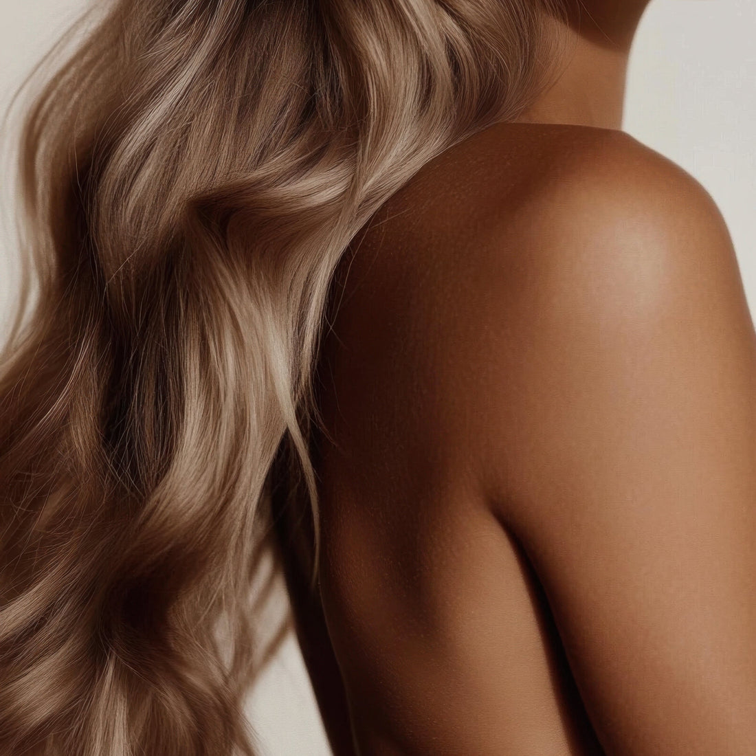 vrouw met droog haar