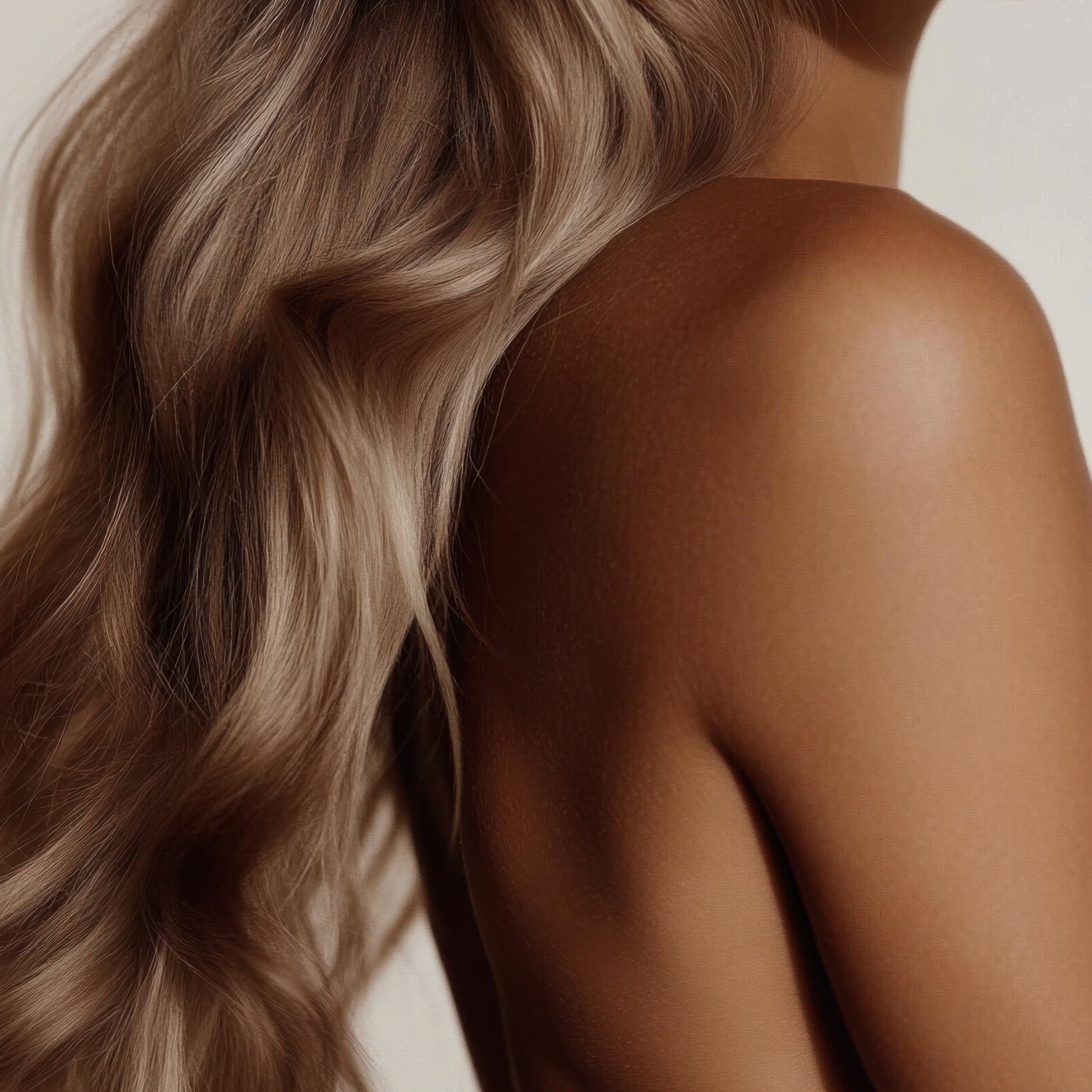 vrouw met droog haar