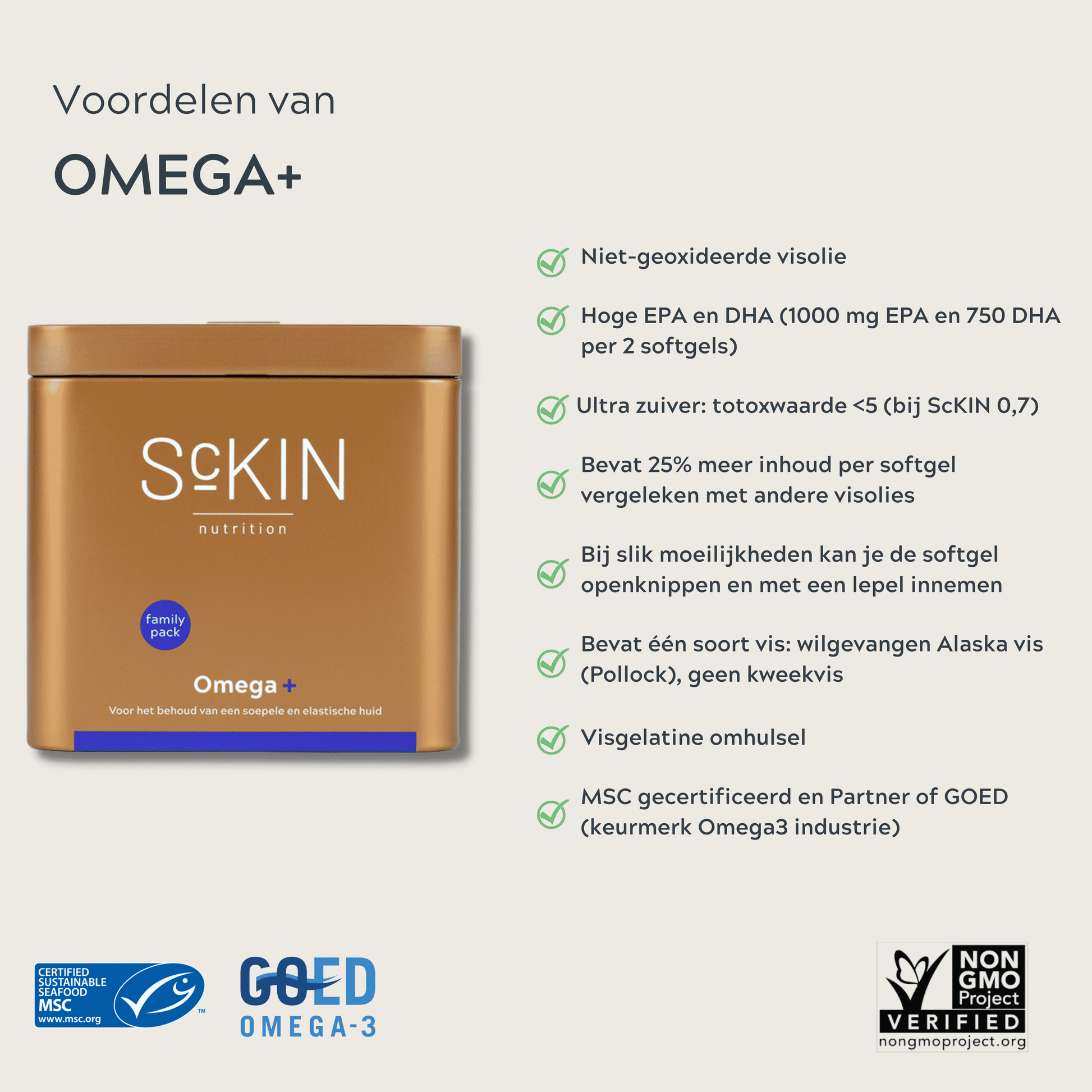 ScKIN Nutrition, Omega+ Familypack