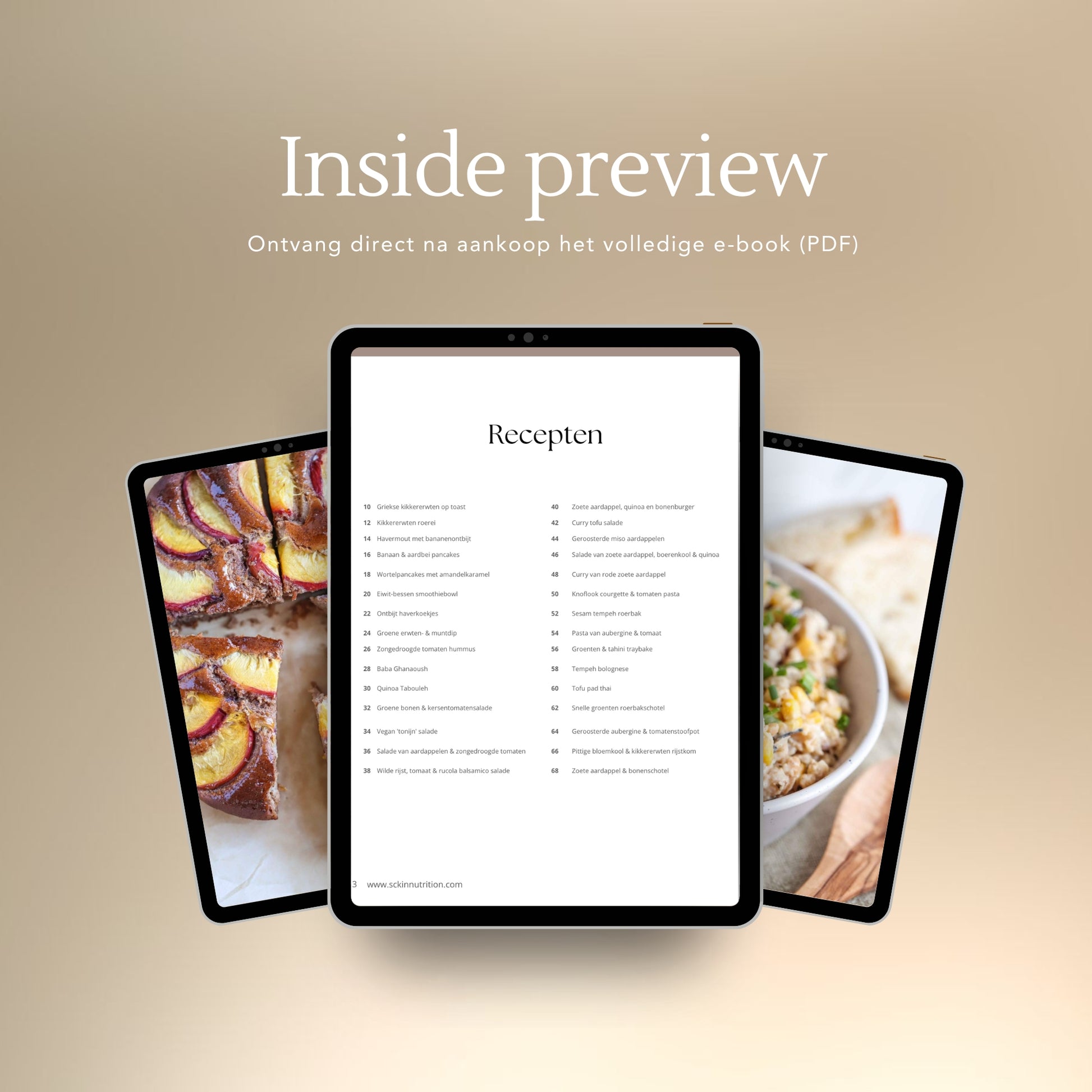 ScKIN Nutrition, E-book Vegan Recepten