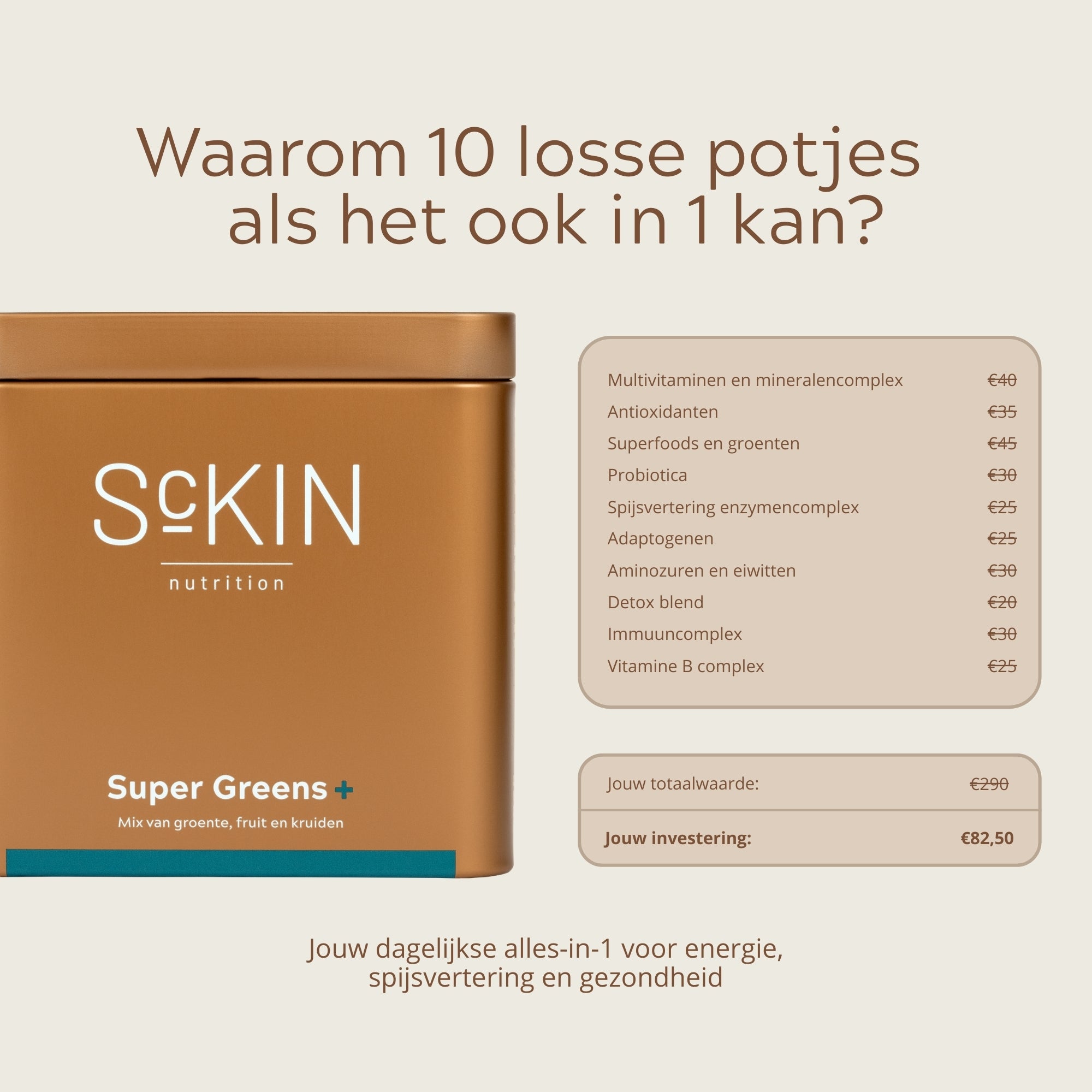 ScKIN Nutrition, Super Greens+