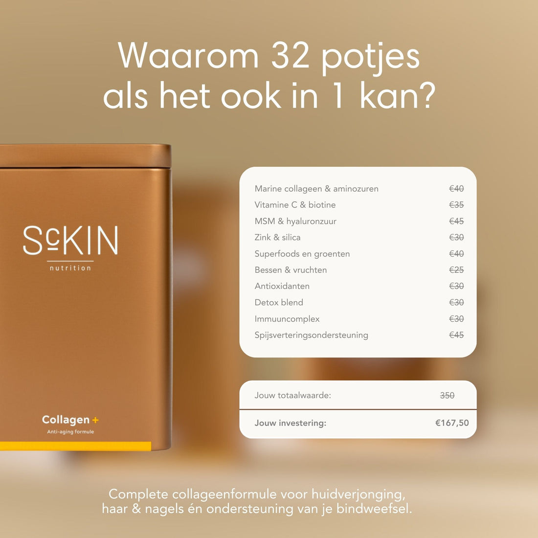 ScKIN Nutrition, Collagen+ 535 gr