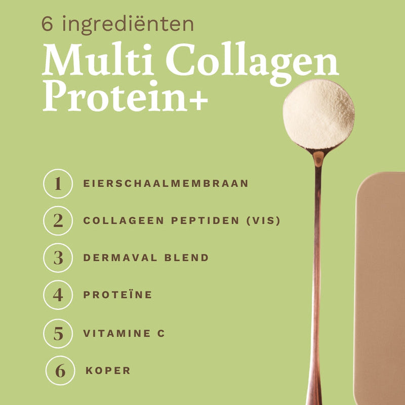 De zes ingredienten van CGlow Multi Collagen Protein+