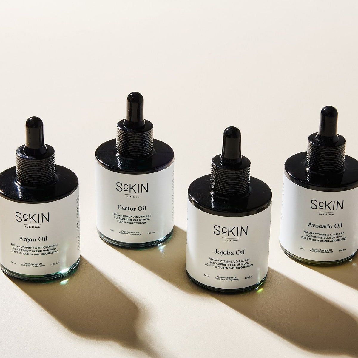 Summer Travel Trio met argan-, castor- en jojoba-olie en Jade Gua Sha van ScKIN