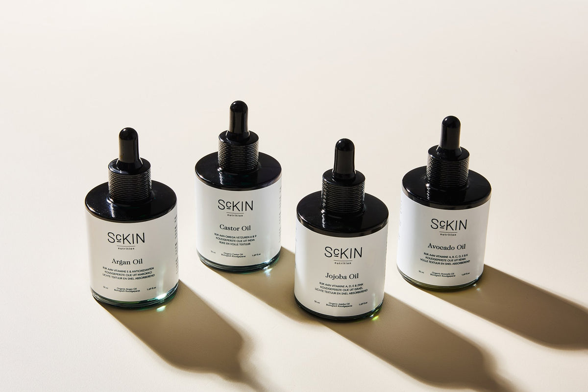 Summer Travel Trio met argan-, castor- en jojoba-olie en Jade Gua Sha van ScKIN
